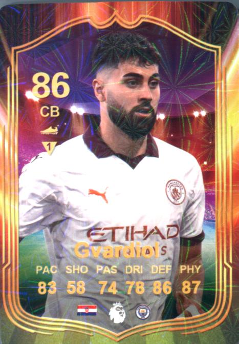 Gvardiol 2025 World Football Stars unofficial Chinese