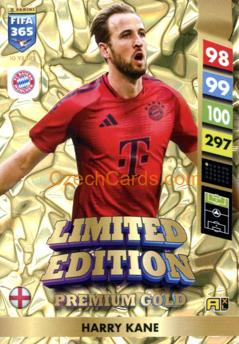 Harry Kane 2025 FIFA 365 Adrenalyn Limited GOLD