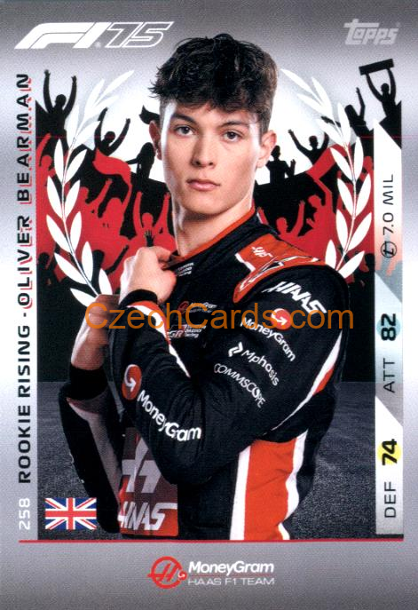 Oliver Bearman 2025 Topps Turbo Attax #258