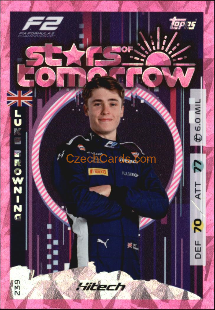Luke Browning 2025 Topps Turbo Attax #239 Purple