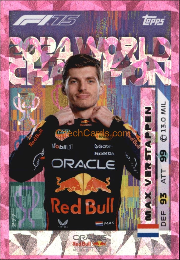 Max Verstappen 2025 Topps Turbo Attax #277 Purple