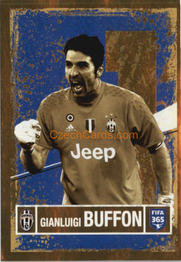 Gianluigi Buffon Panini 2017 FIFA 365  Golden Sticker #7