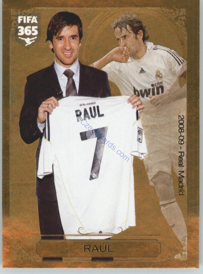 Raúl González Panini 2017 FIFA 365  Golden Sticker #15