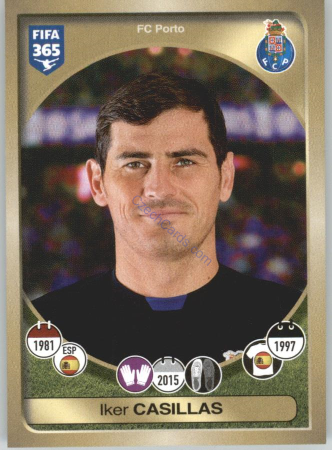 Iker Casillas Panini 2017 FIFA 365 Sticker  #18