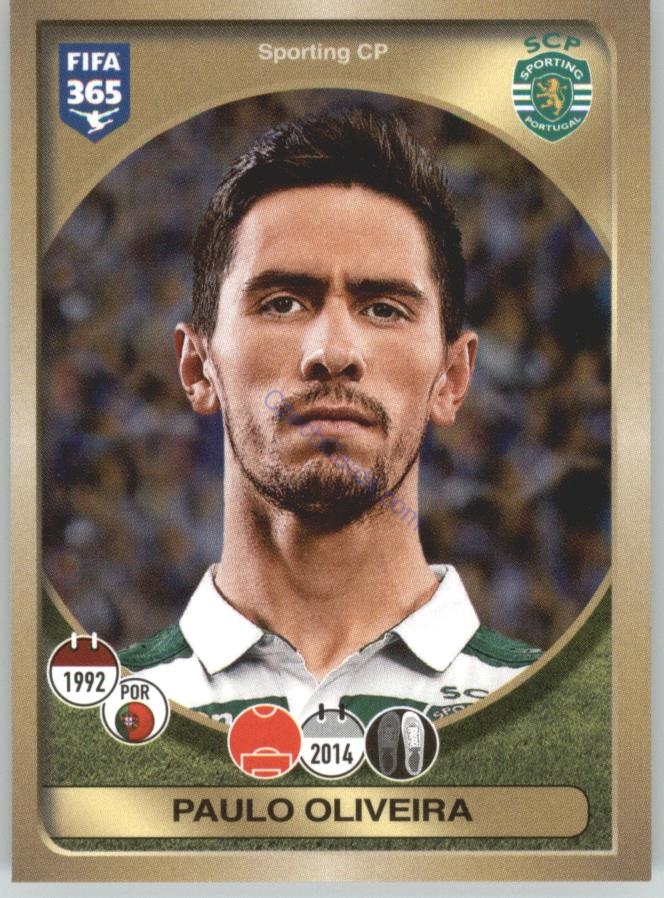 Paulo Oliveira Panini 2017 FIFA 365 Sticker #33