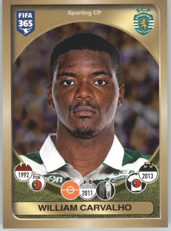 William Carvalho Panini 2017 FIFA 365 Sticker #40