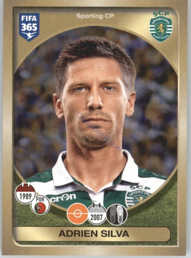 Adrien Silva Panini 2017 FIFA 365 Sticker #41
