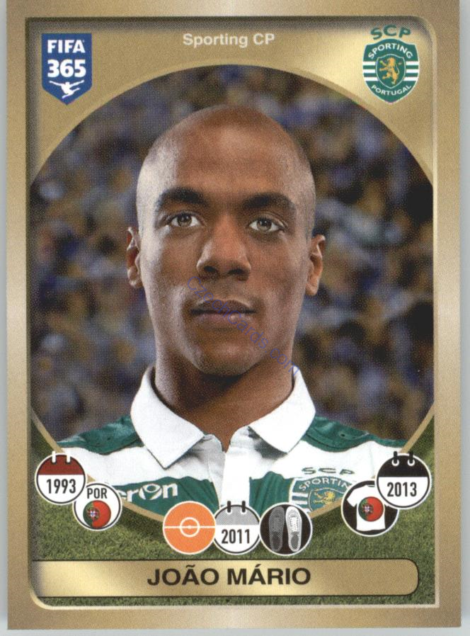 João Mário Panini 2017 FIFA 365 Sticker #42