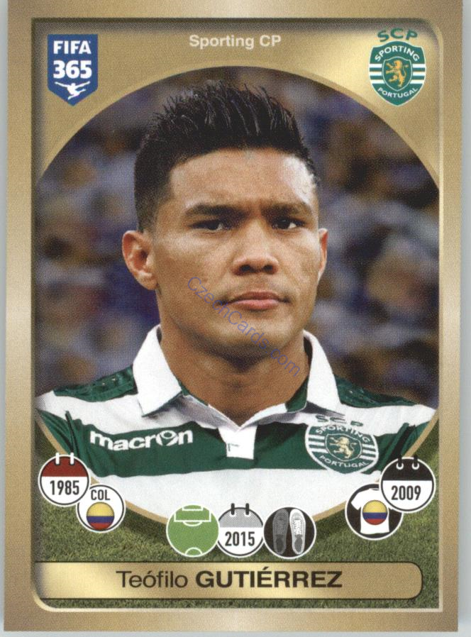 Teófilo Gutiérrez Panini 2017 FIFA 365 Sticker #45