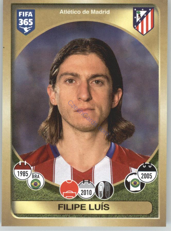 Filipe Luís Panini 2017 FIFA 365 Sticker #49