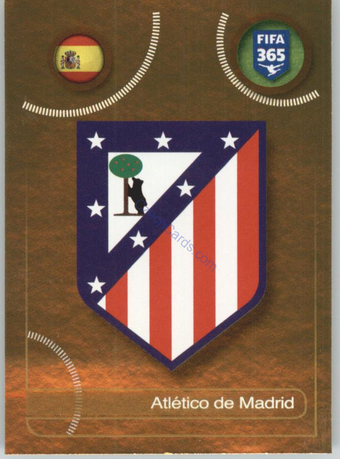 Atlético de Madrid logo Panini 2017 FIFA 365 Golden Sticker #51
