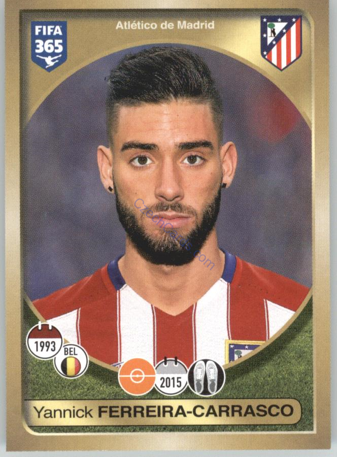 Yannick Ferreira-Carrasco Panini 2017 FIFA 365 Sticker  #54