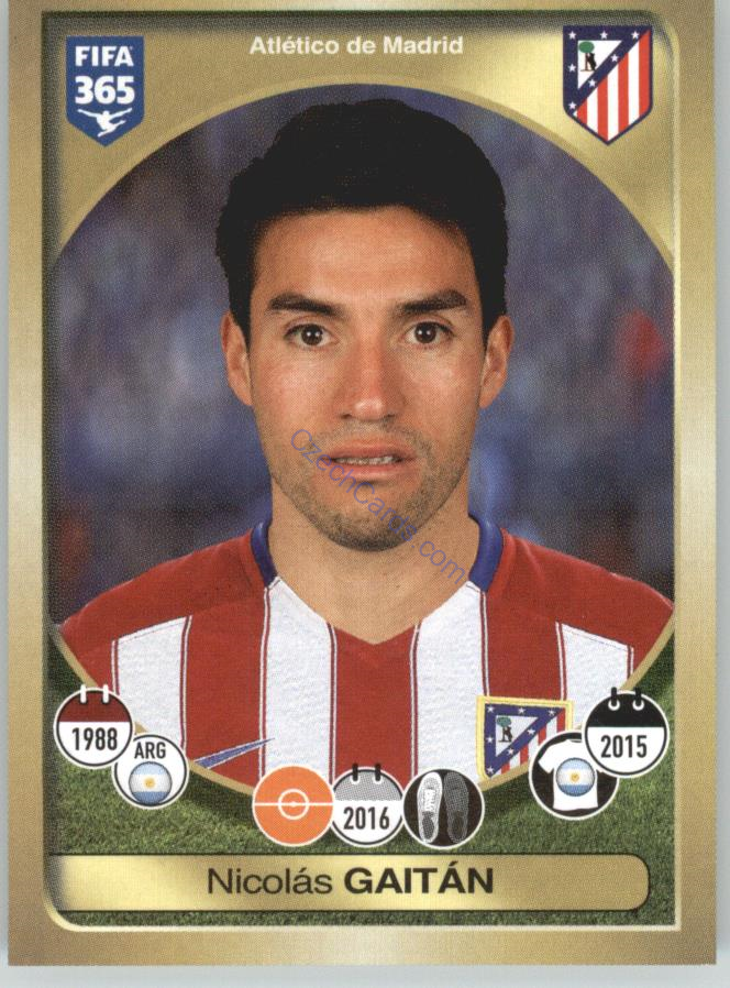 Nicolás Gaitán Panini 2017 FIFA 365 Sticker #55
