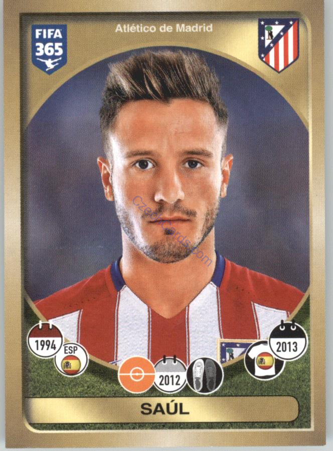 Saúl Panini 2017 FIFA 365 Sticker #56