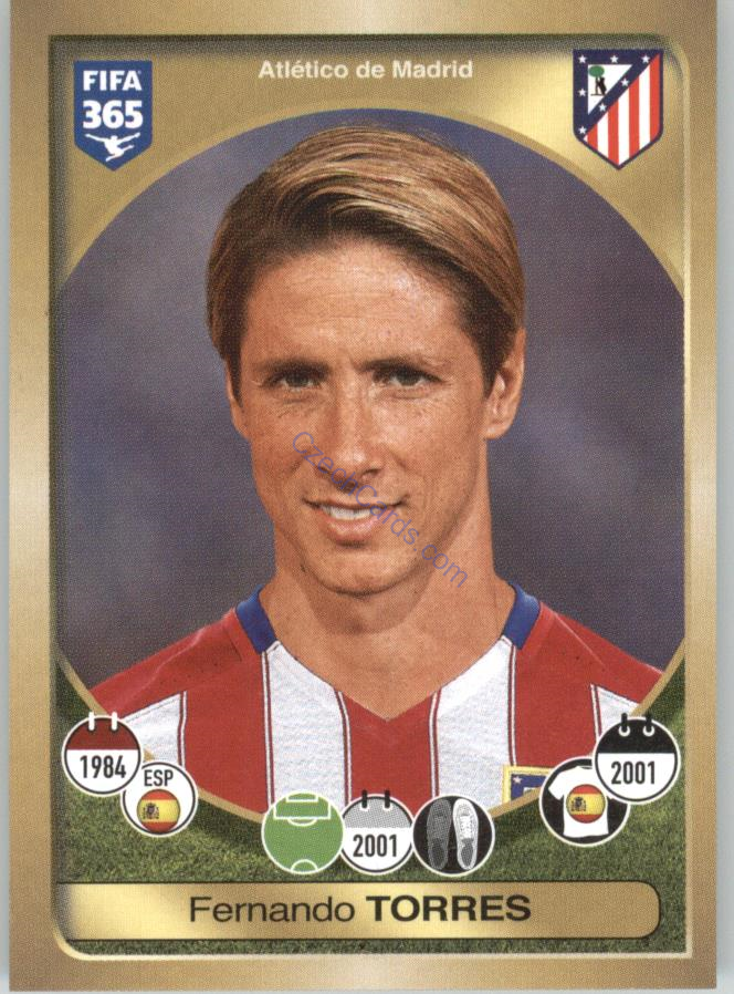 Fernando Torres Panini 2017 FIFA 365 Sticker #58