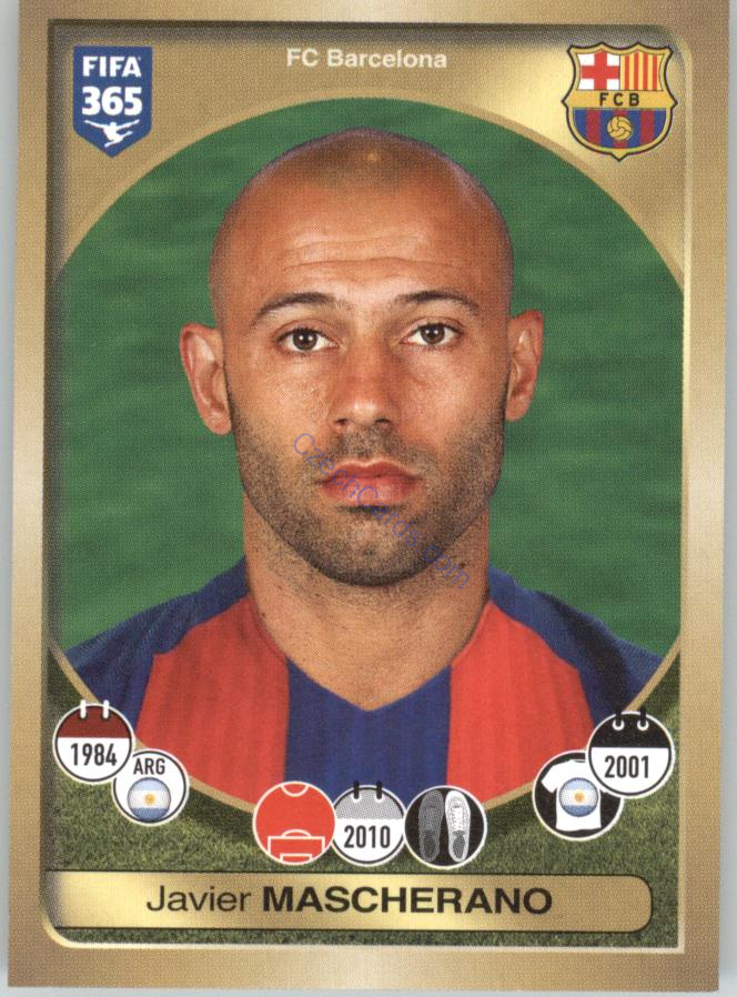 Javier Mascherano Panini 2017 FIFA 365 Sticker #63