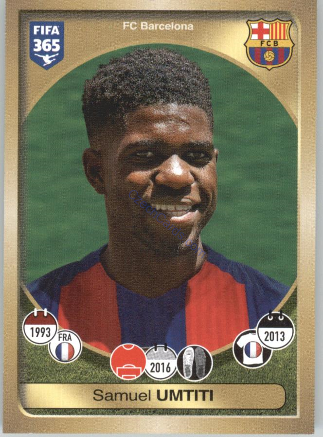 Samuel Umtiti Panini 2017 FIFA 365 Sticker #67