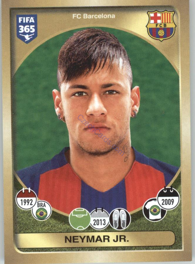 Neymar Jr. Panini 2017 FIFA 365 Sticker #73