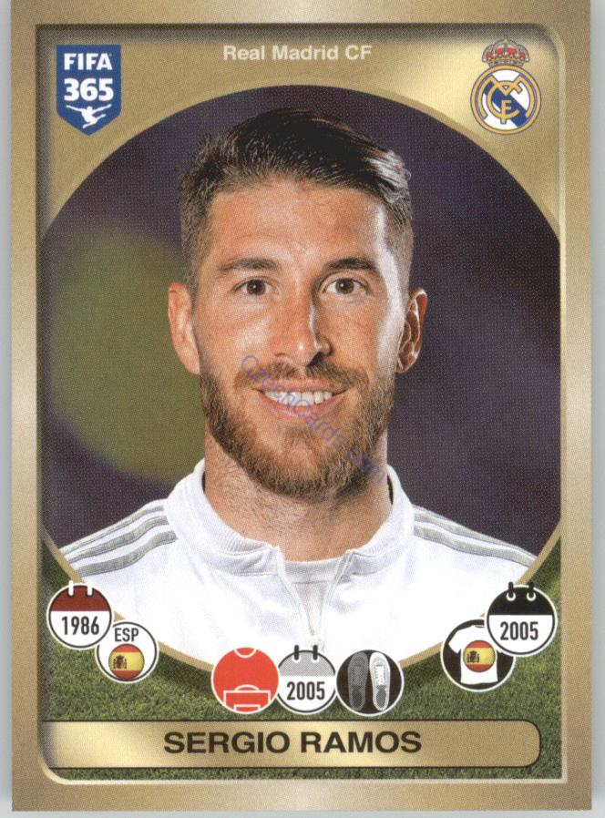 Sergio Ramos Panini 2017 FIFA 365 Sticker #75