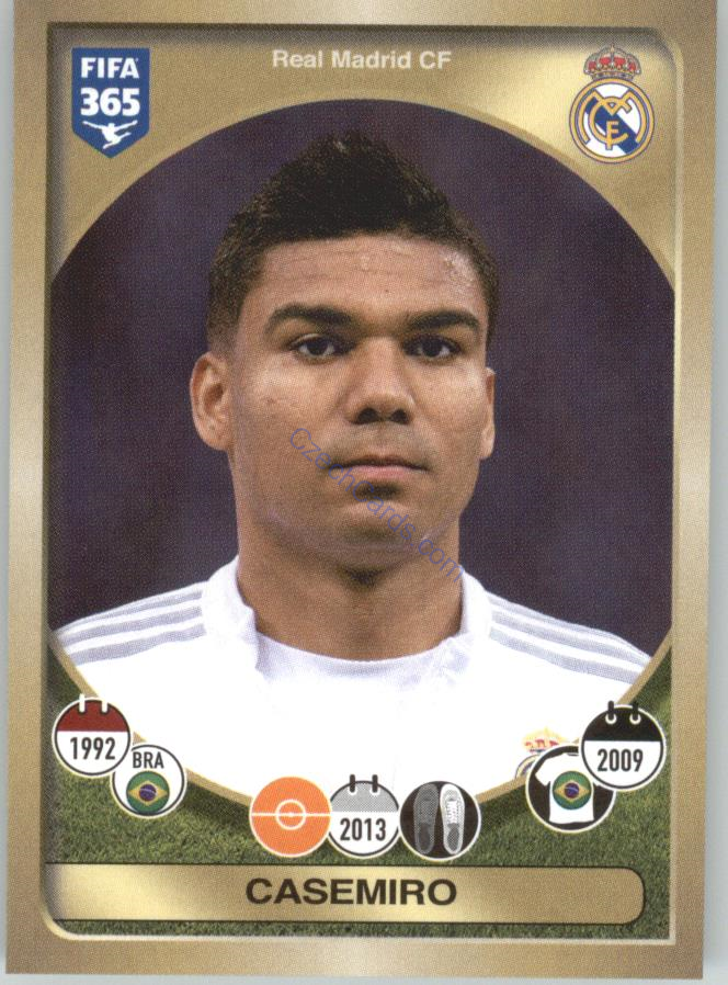 Casemiro Panini 2017 FIFA 365 Sticker #85