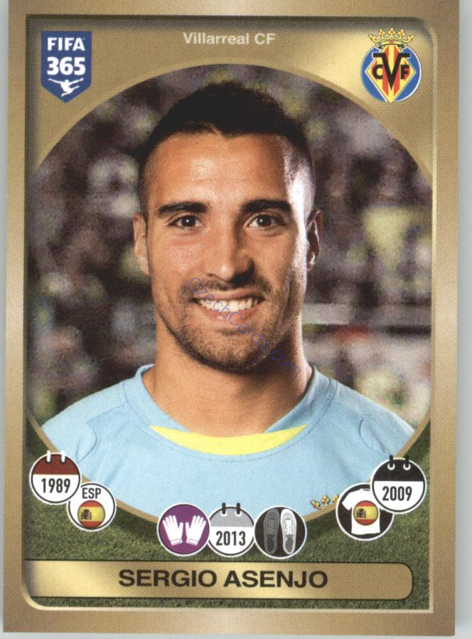 Sergio Asenjo Panini 2017 FIFA 365 Sticker #88