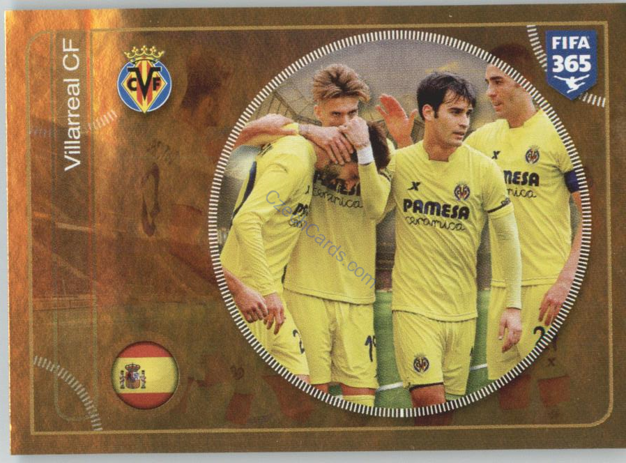 Villarreal CF team Panini 2017 FIFA 365 Golden Sticker #92