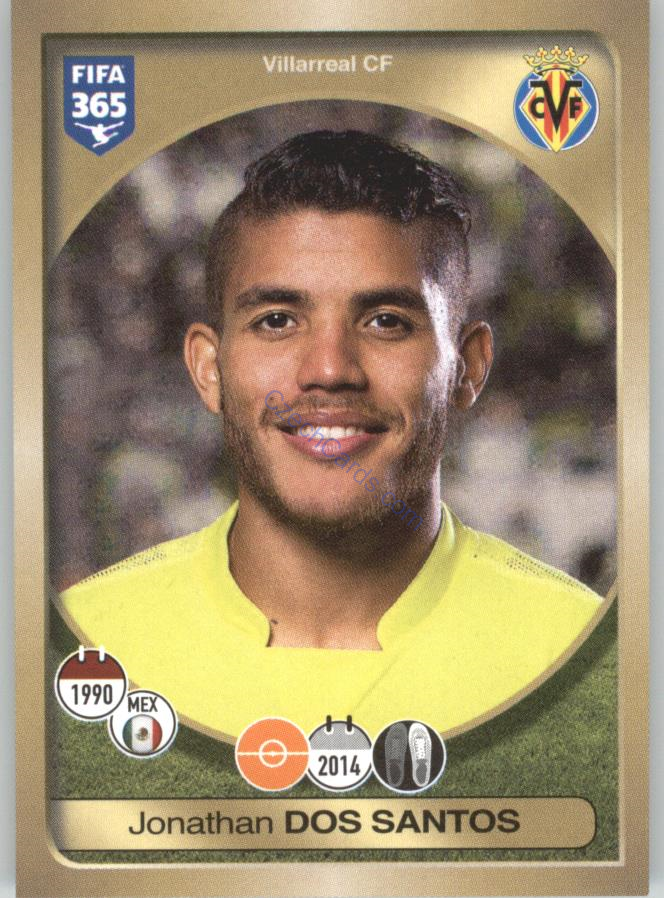 Jonathan Dos Santos Panini 2017 FIFA 365 Sticker #98