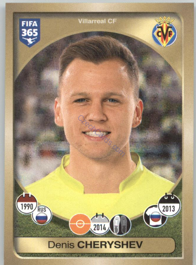 Denis Cheryshev Panini 2017 FIFA 365 Sticker #99