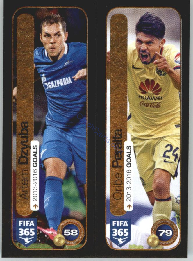 Dzyuba, Peralta Panini 2017 FIFA 365 Sticker #118