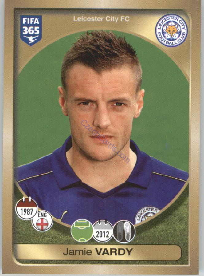 Jamie Vardy Panini 2017 FIFA 365 Sticker #131