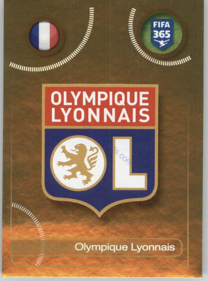 Olympique Lyonnais logo Panini 2017 FIFA 365 Golden Sticker #139