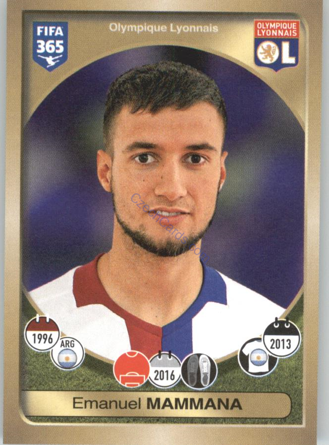 Emanuel Mammana Panini 2017 FIFA 365 Sticker #140