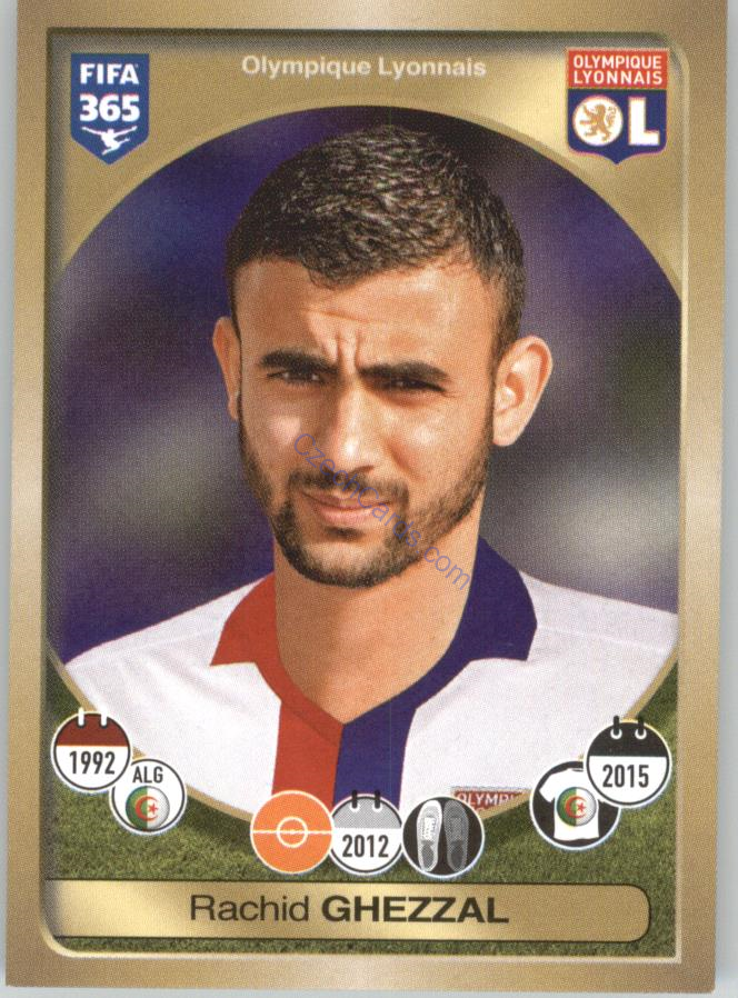 Rachid Ghezzal Panini 2017 FIFA 365 Sticker #141