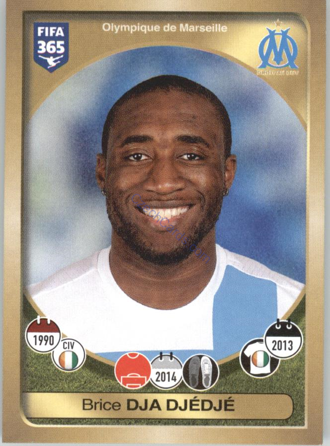 Brice Dja Djédjé Panini 2017 FIFA 365 Sticker #151