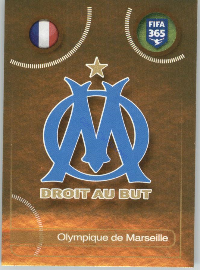 Olympique de Marseille logo Panini 2017 FIFA 365 Golden Sticker #153