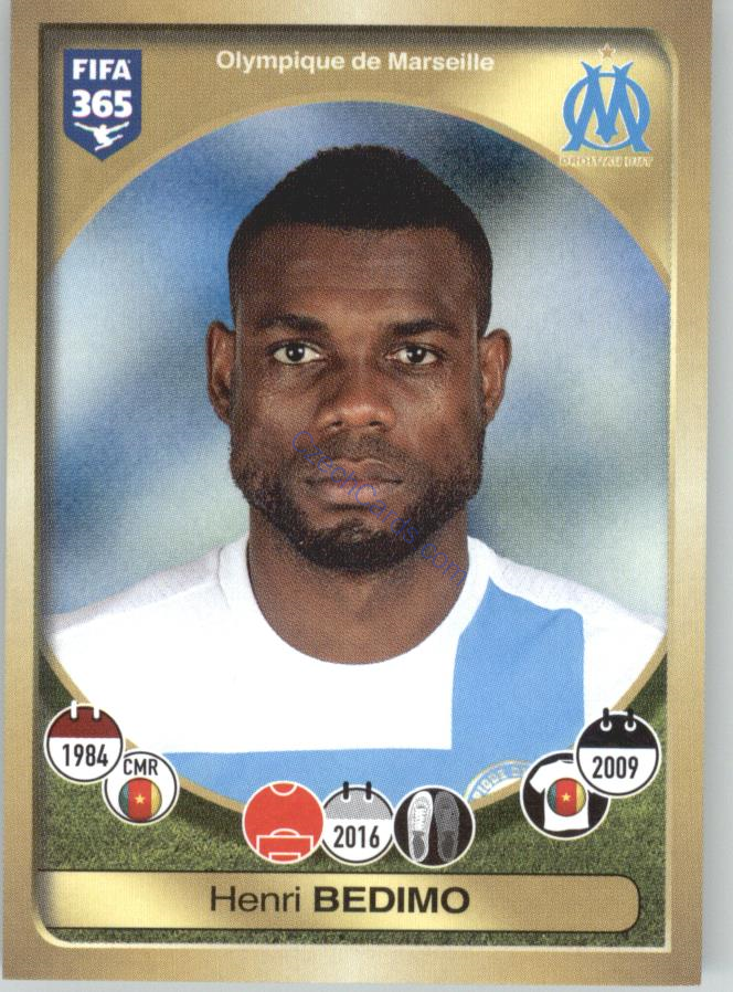 Henri Bedimo Panini 2017 FIFA 365 Sticker #154