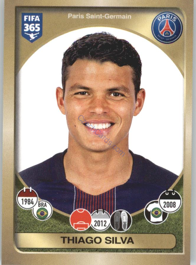 Thiago Silva Panini 2017 FIFA 365 Sticker #164
