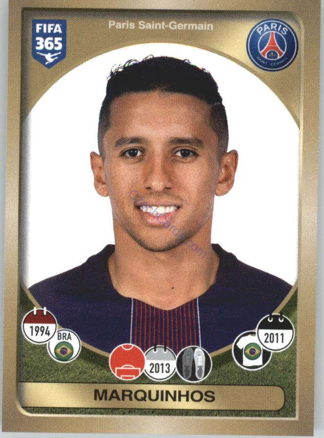 Marquinhos Panini 2017 FIFA 365 Sticker #165
