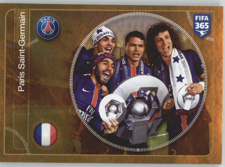 Paris Saint-Germain team Panini 2017 FIFA 365 Golden Sticker #166