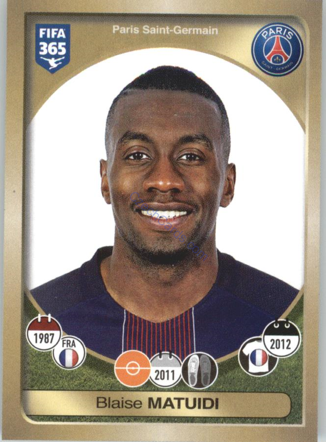 Blaise Matuidi Panini 2017 FIFA 365 Sticker #171
