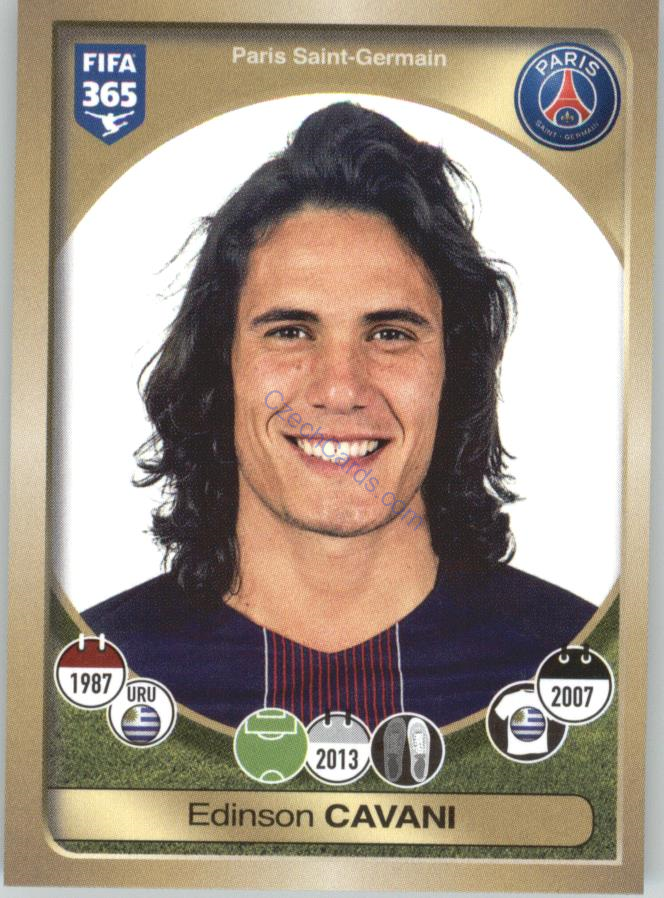 Edinson Cavani Panini 2017 FIFA 365 Sticker #175