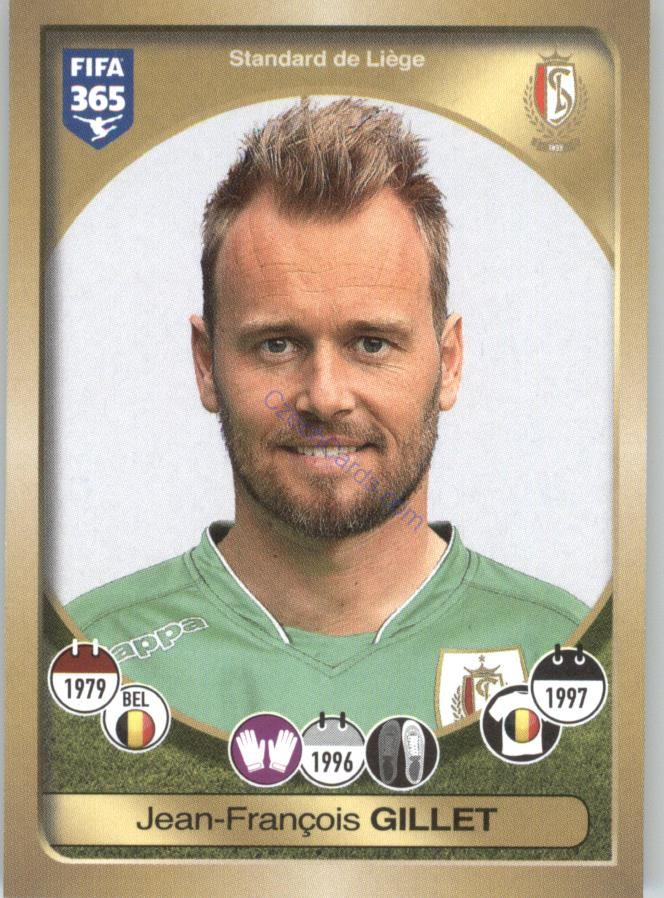 Jean-François Gillet Panini 2017 FIFA 365 Sticker #176