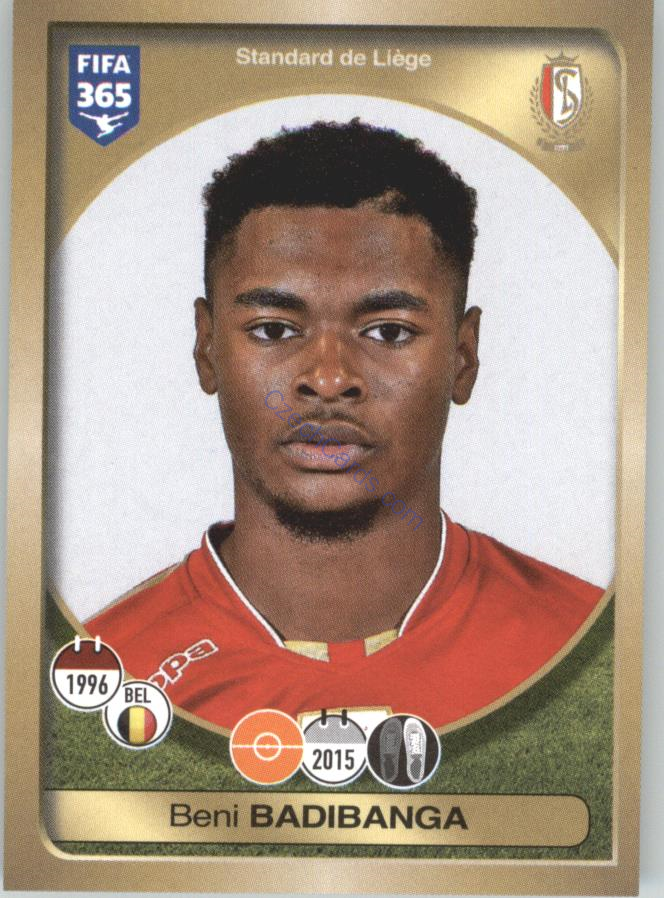 Beni Badibanga Panini 2017 FIFA 365 Sticker #184