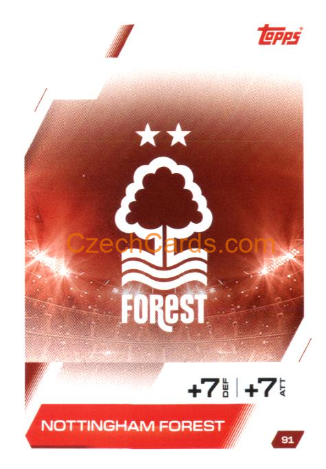 Team Badge Nottingham Forest 2025/26 Match Attax #91