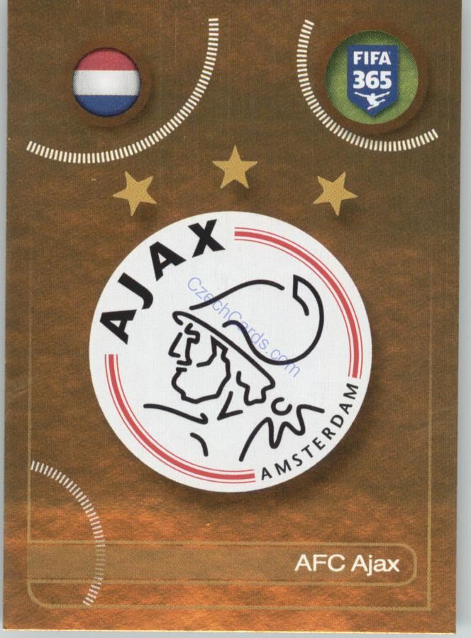 AFC Ajax logo Panini 2017 FIFA 365 Golden Sticker #195