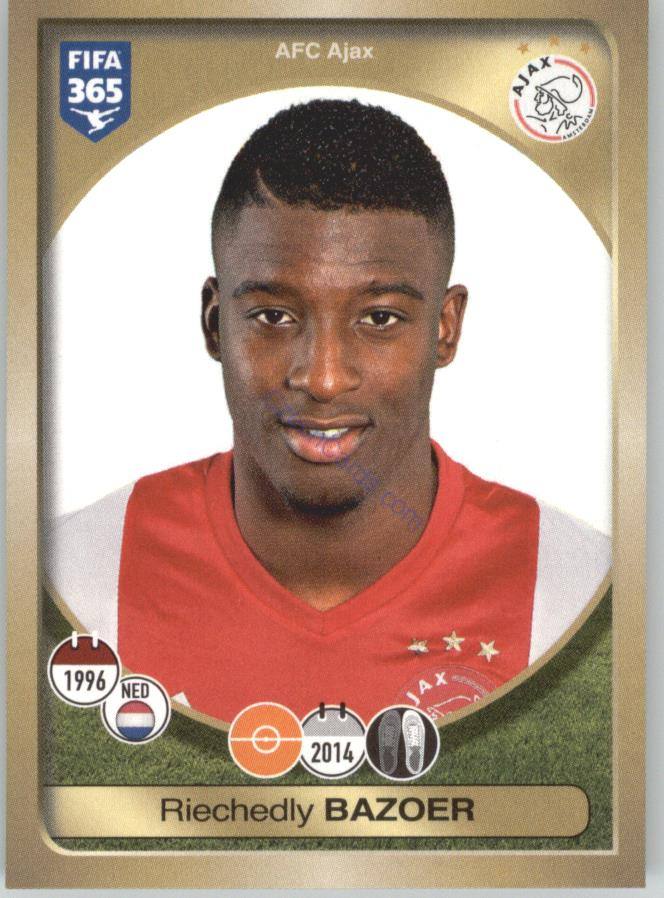 Riechedly Bazoer Panini 2017 FIFA 365 Sticker #199