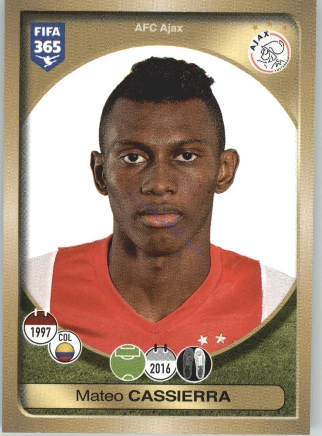Mateo Cassierra Panini 2017 FIFA 365 Sticker #202