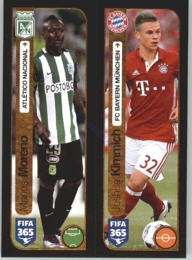Moreno, Kimmich Panini 2017 FIFA 365 Sticker #211