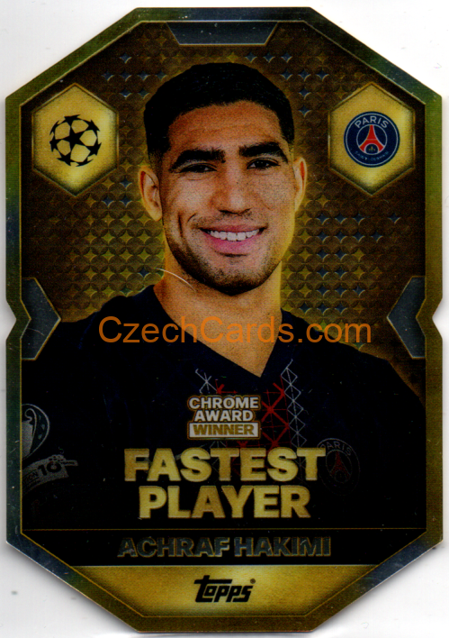 Achraf Hakimi 2025/26 Match Attax Chrome Award Winner #CA8