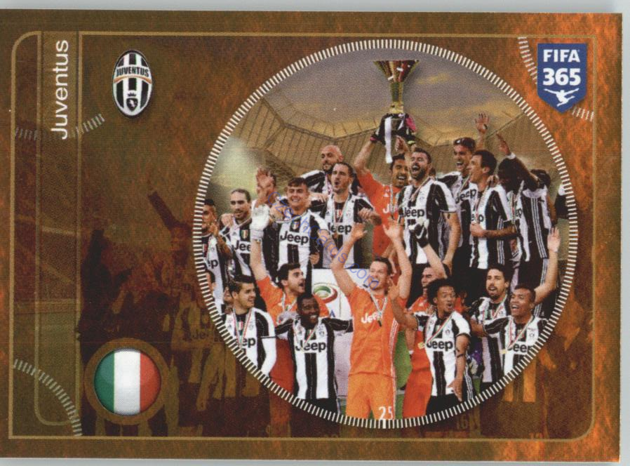 Juventus team Panini 2017 FIFA 365 Golden Sticker #234